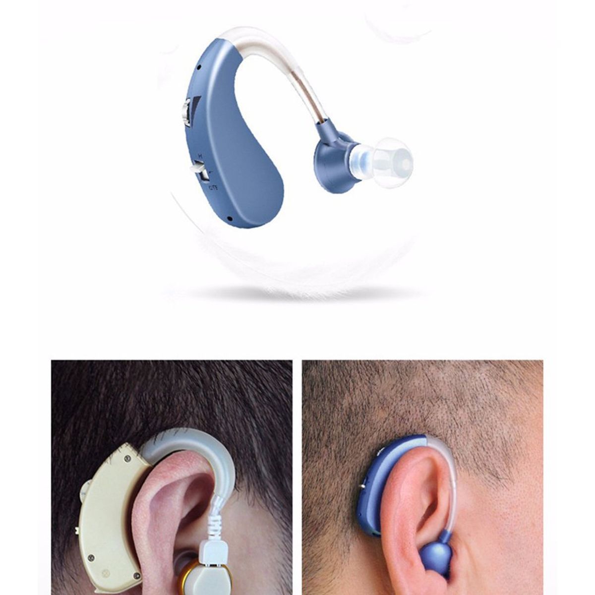 TIOZONEY - Hearing Aid ancianos invisible sin hilos recargable