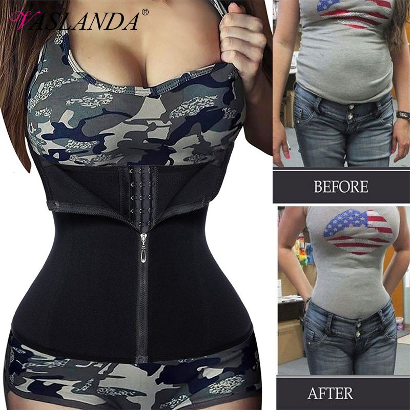 TIOZONEY - Faja Reductora Cintura Avispa Modeladora Unisex Negro