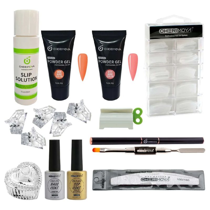 CHERIMOYA - Kit De Polygel Completo Y Moldes Dual KIT-2 Cherimoya