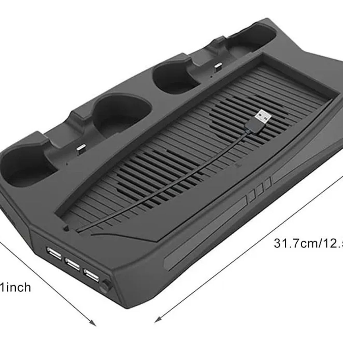 GENERICO - Base De Carga Dualsense Ps5 Con Ventilador Soporte