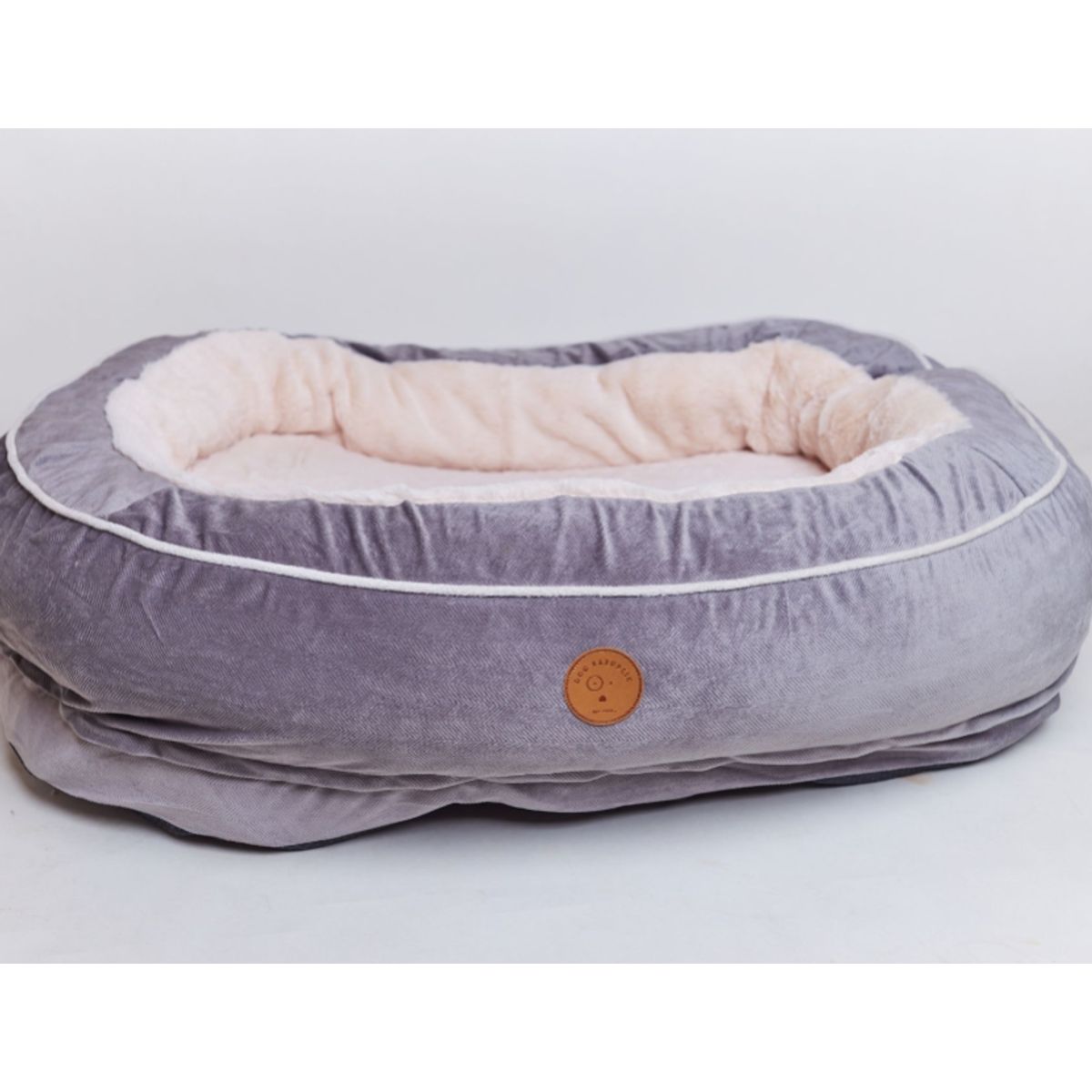 DOG REPUBLIC - Cama de Perros Grande Lavable Gris L Ulmo Animal Republic