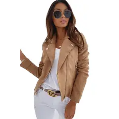 TIOZONEY - Chaqueta Mujer - Marrón Claro