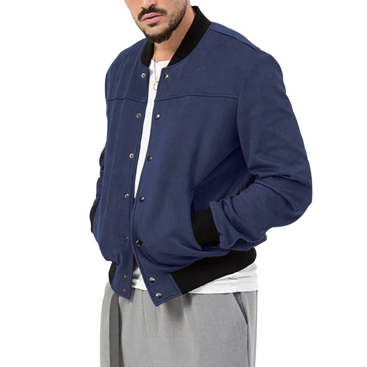 TIOZONEY - Chaqueta Casual para Hombres