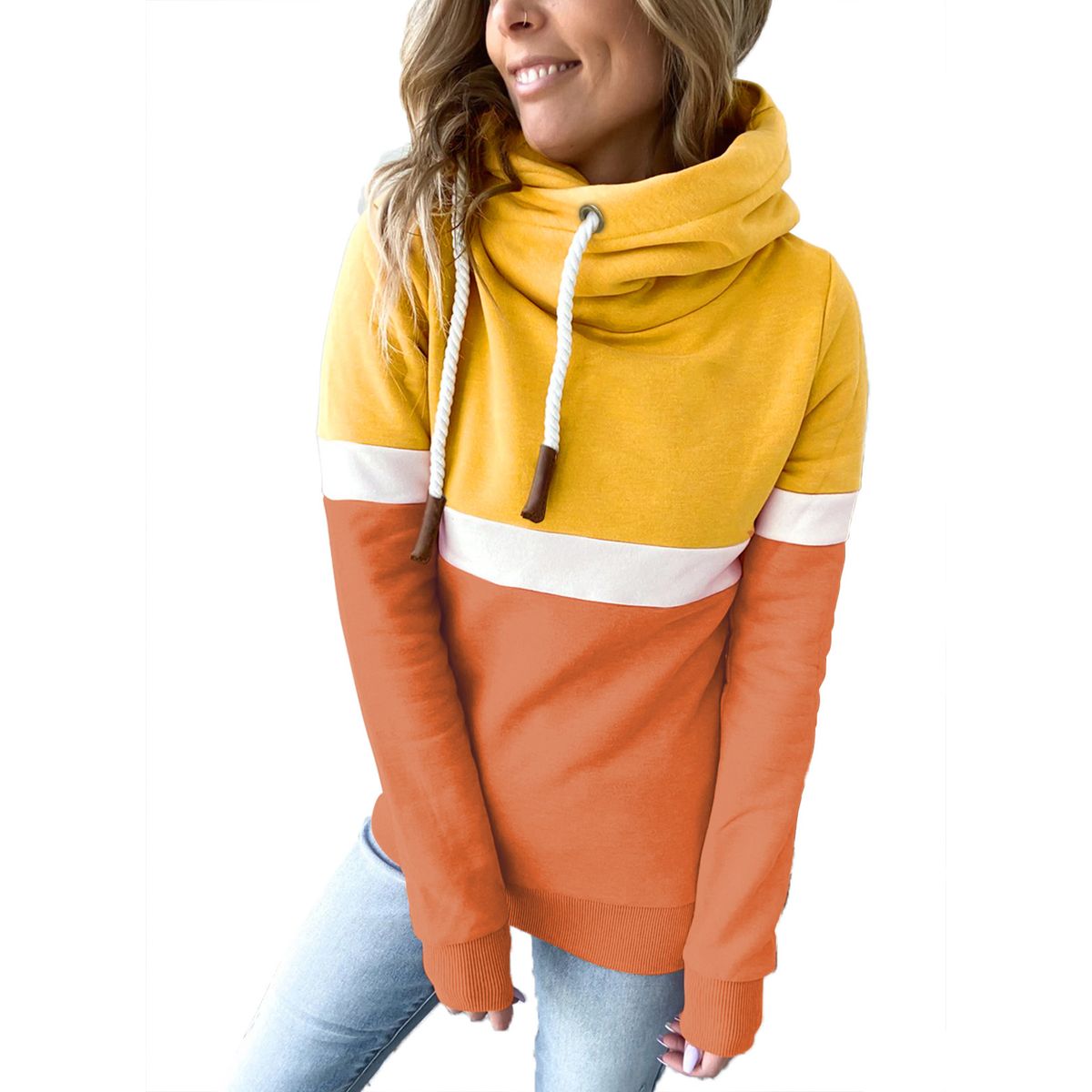 TIOZONEY - Sudadera informal con capucha y jersey