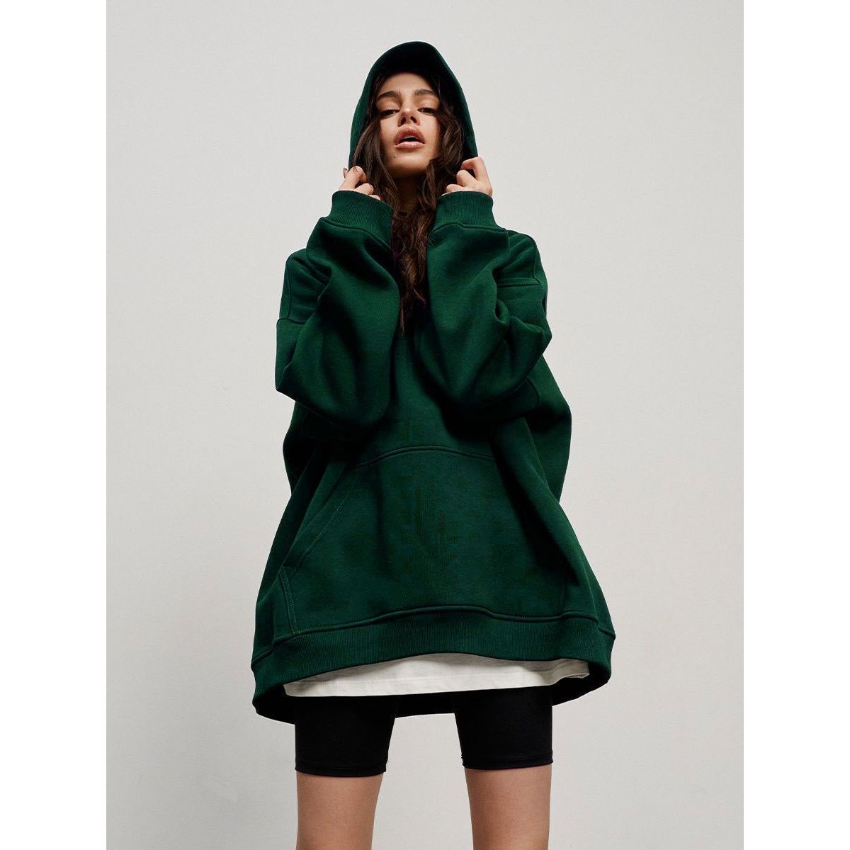 TIOZONEY - Sudadera con capucha y bolsillo holgado para mujer