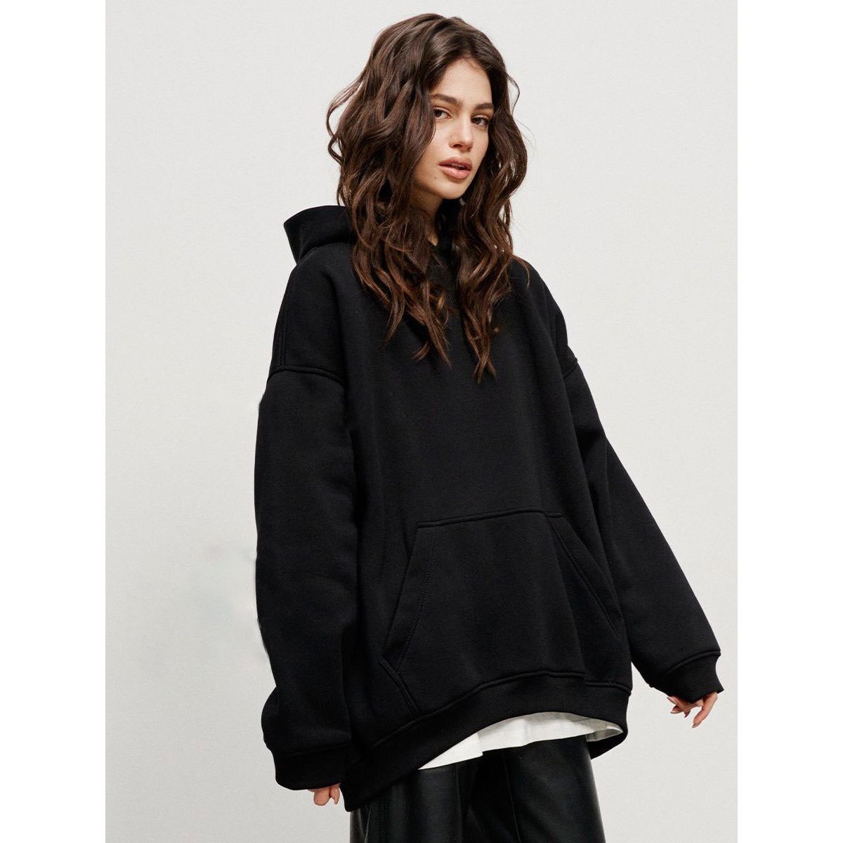 TIOZONEY - Sudadera con capucha y bolsillo holgado para mujer