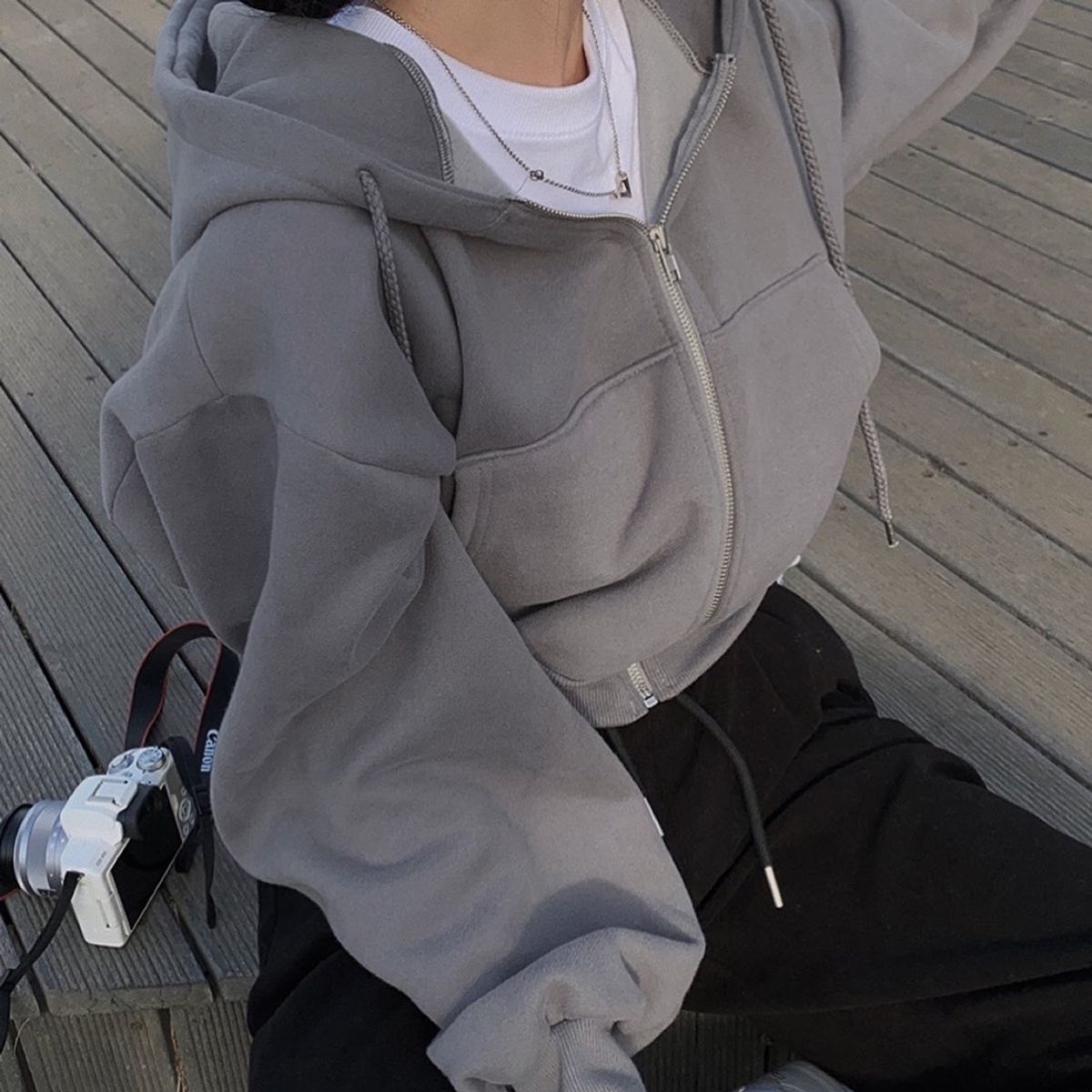 TIOZONEY - Sudadera holgada de mujer