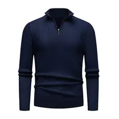 TIOZONEY - Suéter de hombre con media cremallera