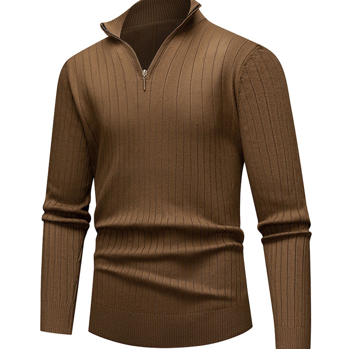 TIOZONEY - Suéter de hombre con media cremallera