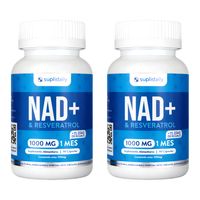 Pack x 2 NAD + Resveratrol Suplemento 1000 Mg 90 Capsulas Premium