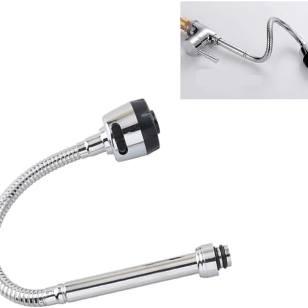 GENERICO - Cuello Flexible para Lavaplatos Universal, Gira 360