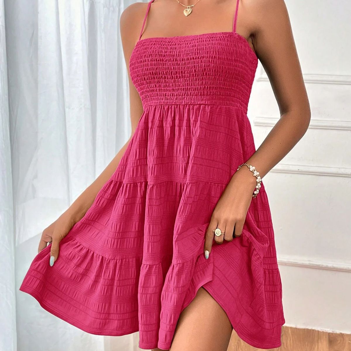 TIOZONEY - Vestido halter de mujer