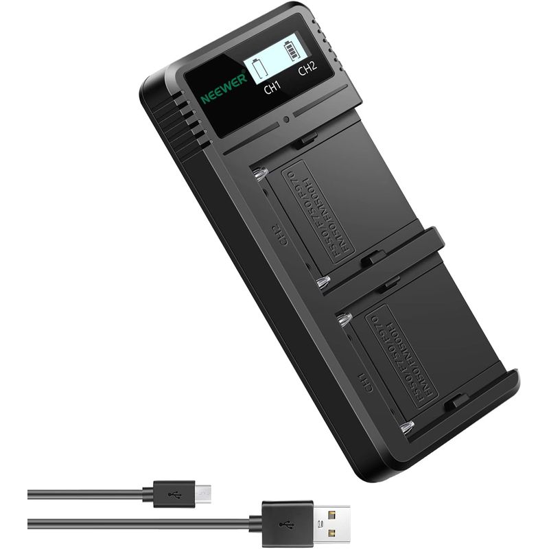 NEEWER - Cargador Dual USB Neewer para Baterías Sony NP-F