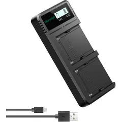 NEEWER - Cargador Dual USB para Baterías Sony NP-F