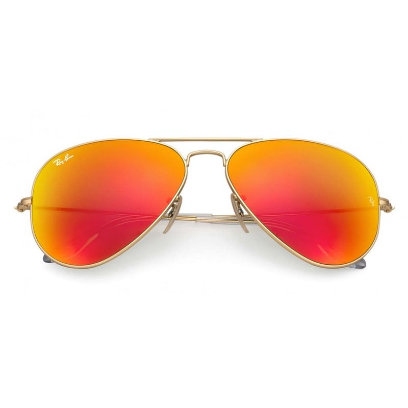 RAY BAN - Lentes de Sol RB3025 Aviator  Dorado  Naranja Flash