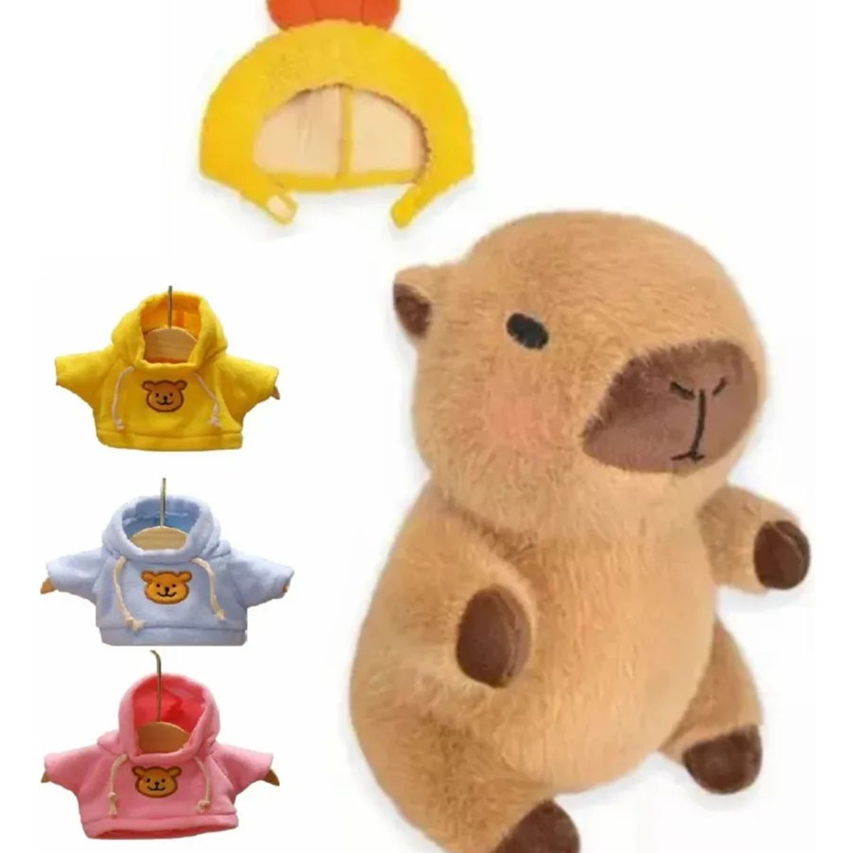 KUANGYE - Peluche Capibara Con Ropa Capybara Con Accesorios