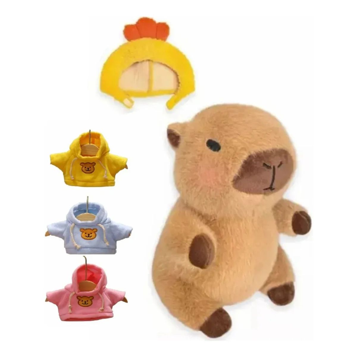 KUANGYE - Peluche Capibara Con Ropa Capybara Con Accesorios