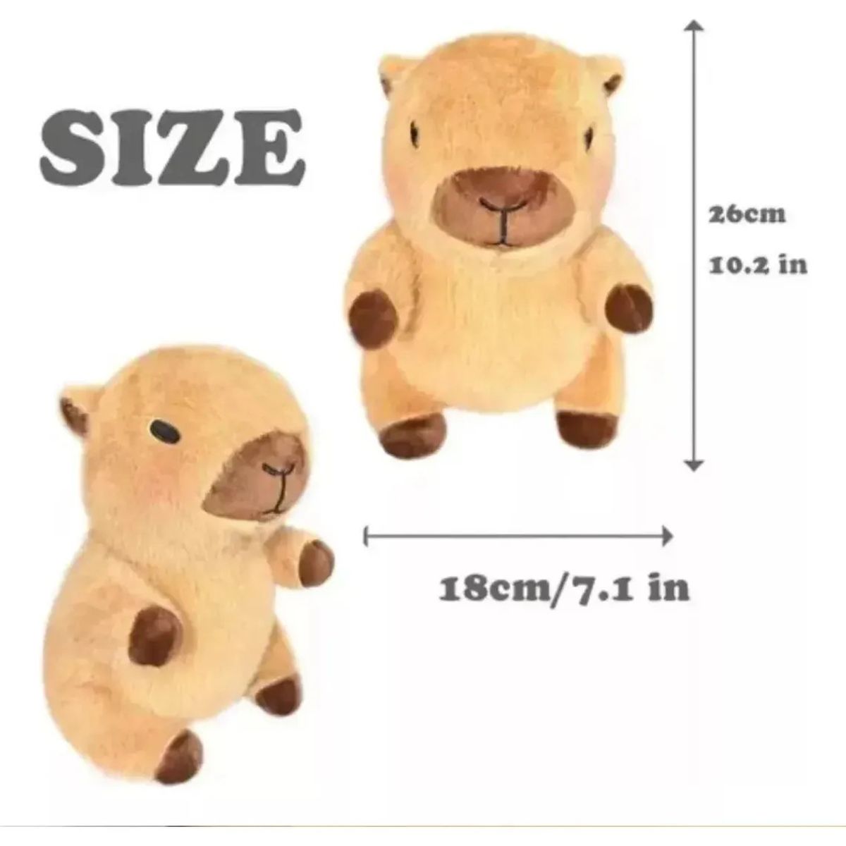 KUANGYE - Peluche Capibara Con Ropa Capybara Con Accesorios