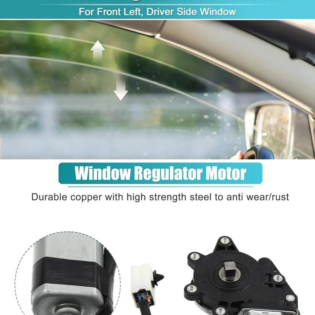 KUANGYE - Motor Alzavidrio Para Nissan Tiida 07-14 Lado Chofer