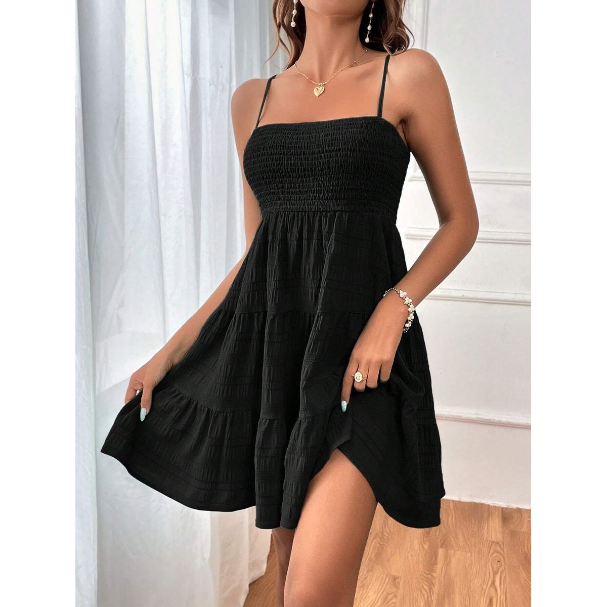 TIOZONEY - Vestido halter de mujer
