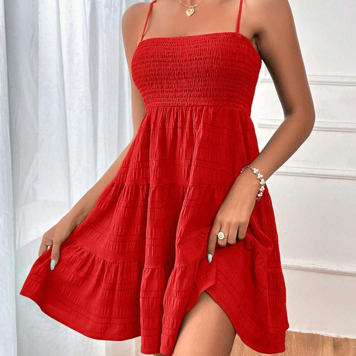 TIOZONEY - Vestido halter de mujer