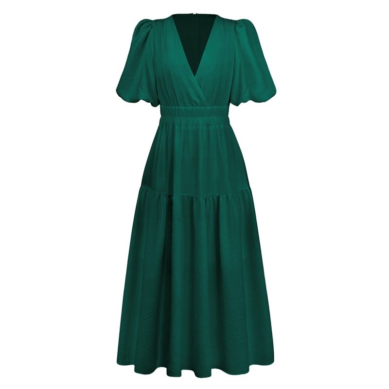 TIOZONEY - Vestido de mujer con cuello en V.-