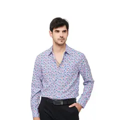 TIOZONEY - Camisa floral de manga larga