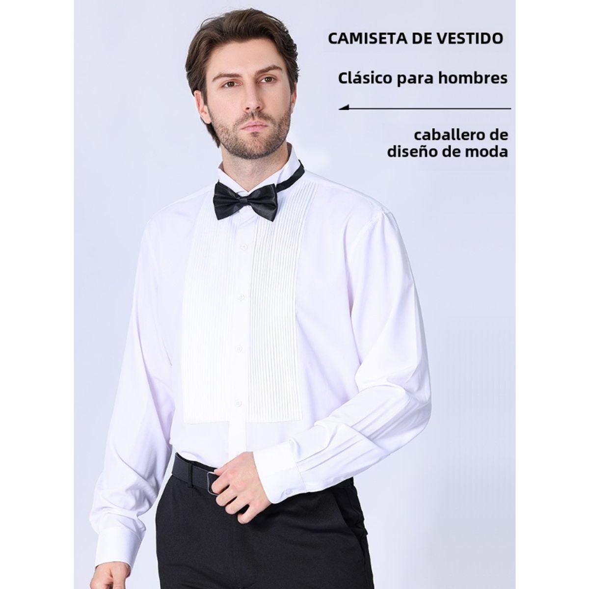 TIOZONEY - Camisa de traje elástica