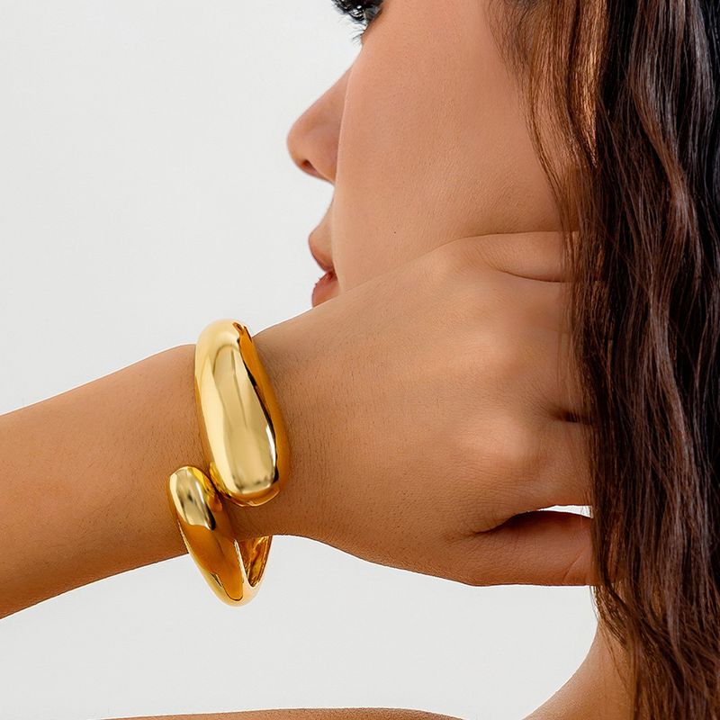 TIOZONEY - Pulsera chapada en oro para mujer