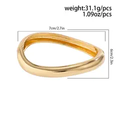 TIOZONEY - Pulsera chapada en oro para mujer