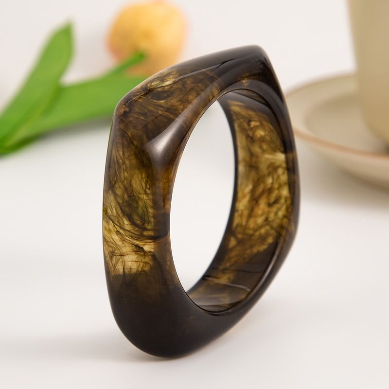 TIOZONEY - Pulseras gruesas de acrílico para mujer