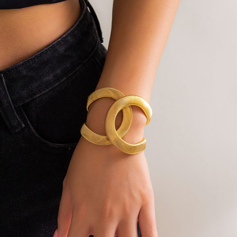 TIOZONEY - Pulsera de metal para mujer