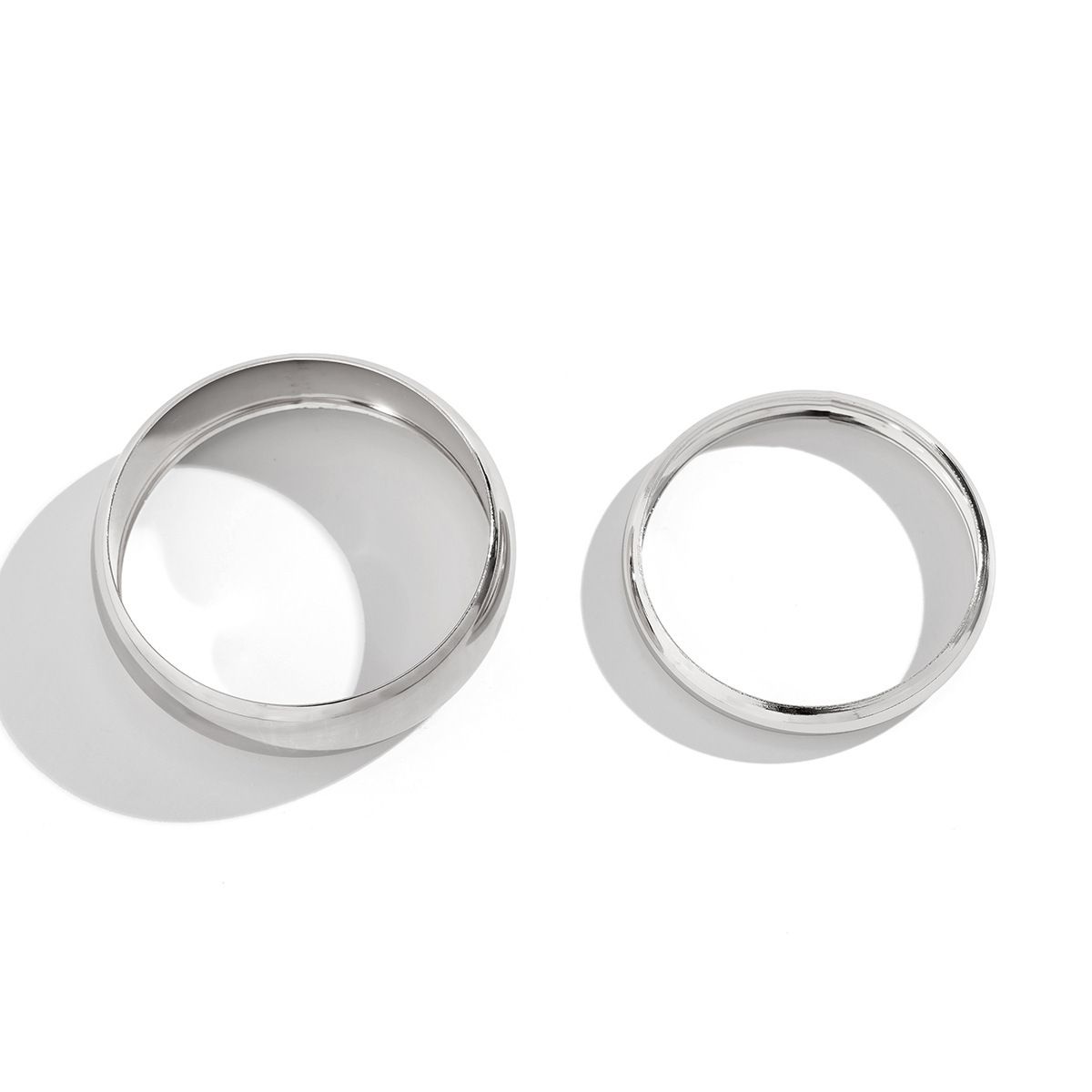 TIOZONEY - 2pcs Pulsera de metal para mujer