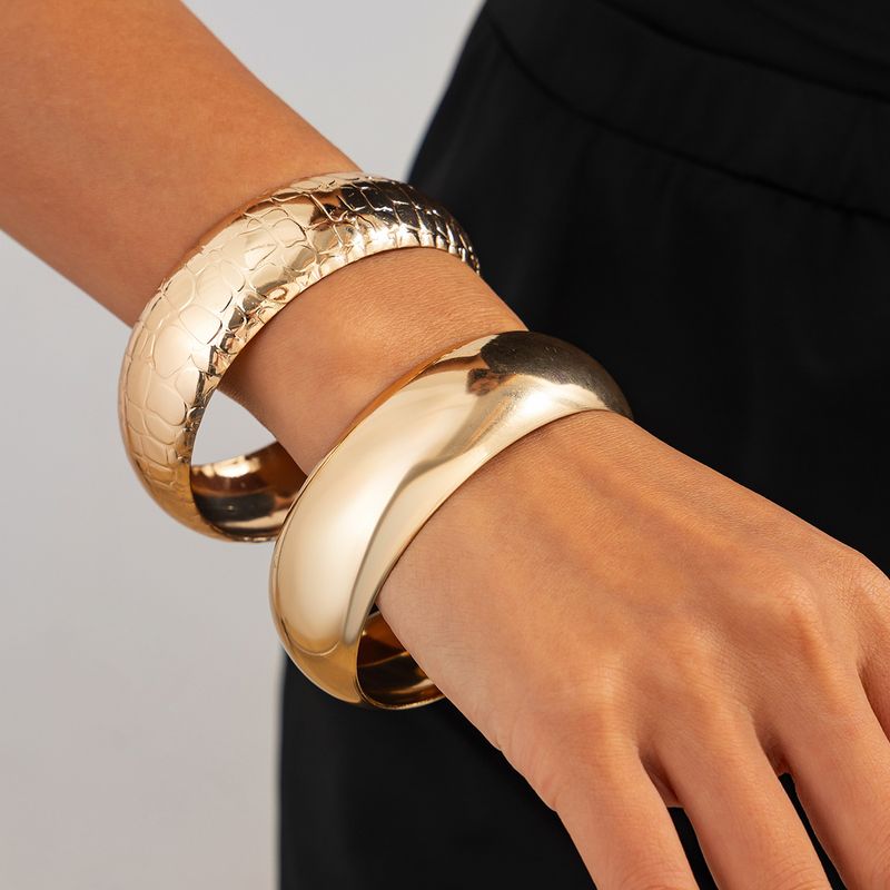TIOZONEY - 2pcs Pulsera de metal para mujer_.