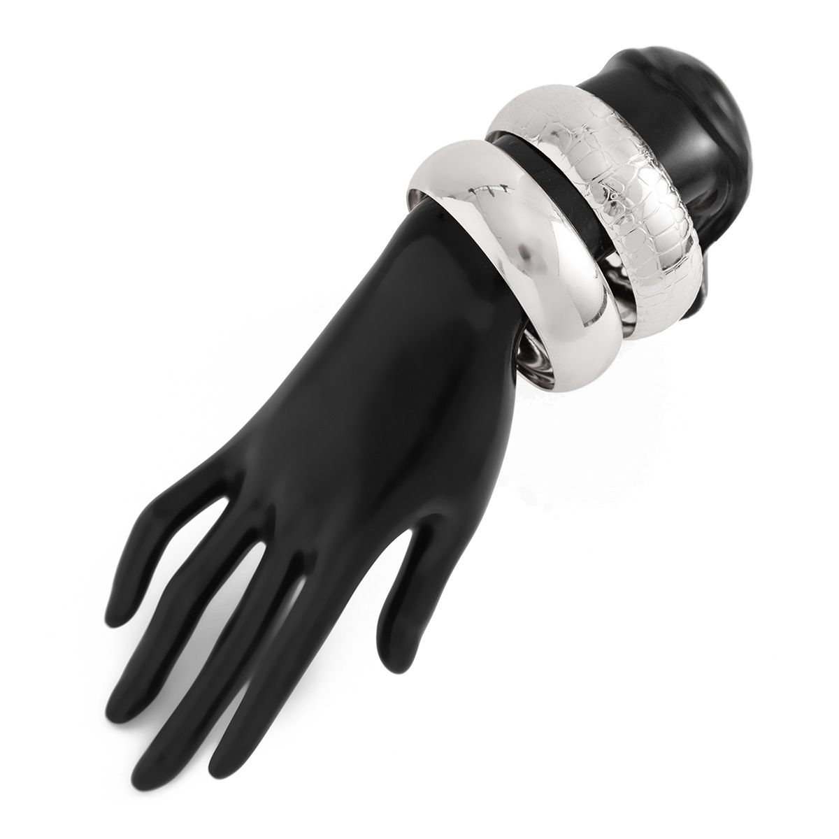 TIOZONEY - 2pcs Pulsera de metal para mujer