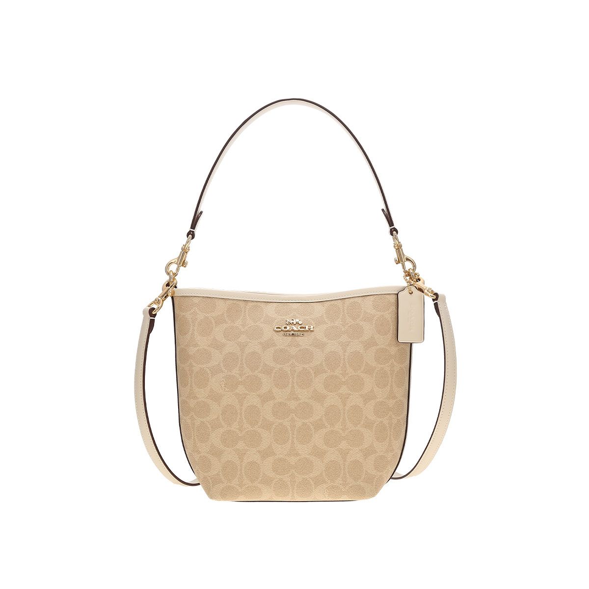COACH - COACH Tote Bag Mujer Amarillo Arena Con Blanco CT800
