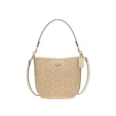 COACH - City Bucket Bag In Signature Canvas Sand Chalk CT800