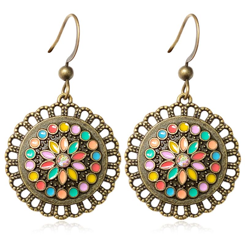 TIOZONEY - 1PCS Aretes Bohemios Hechos a Mano