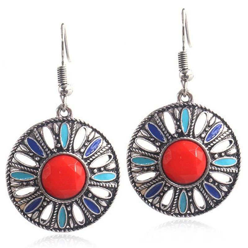 TIOZONEY - 1PCS Aretes Bohemios Hechos a Mano