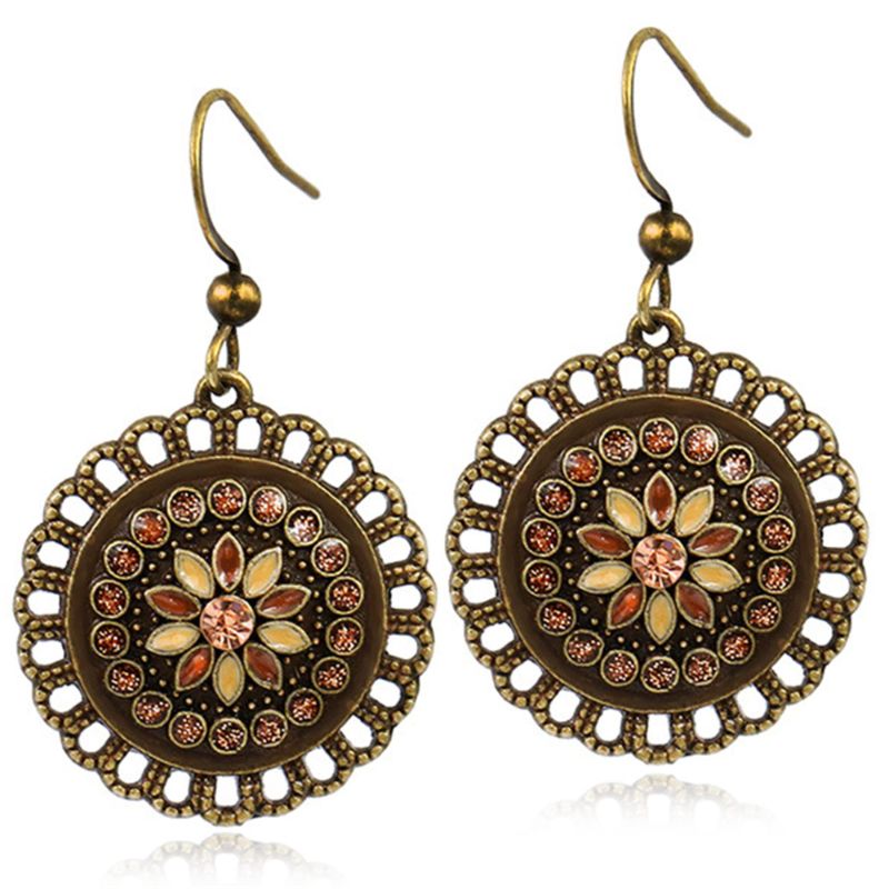 TIOZONEY - 1PCS Aretes Bohemios Hechos a Mano
