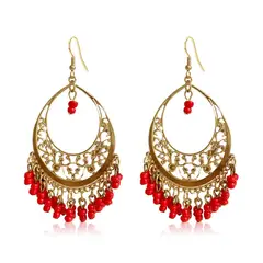 TIOZONEY - 1PCS Aretes Bohemios Hechos a Mano