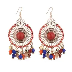 TIOZONEY - 1PCS Aretes Bohemios Hechos a Mano
