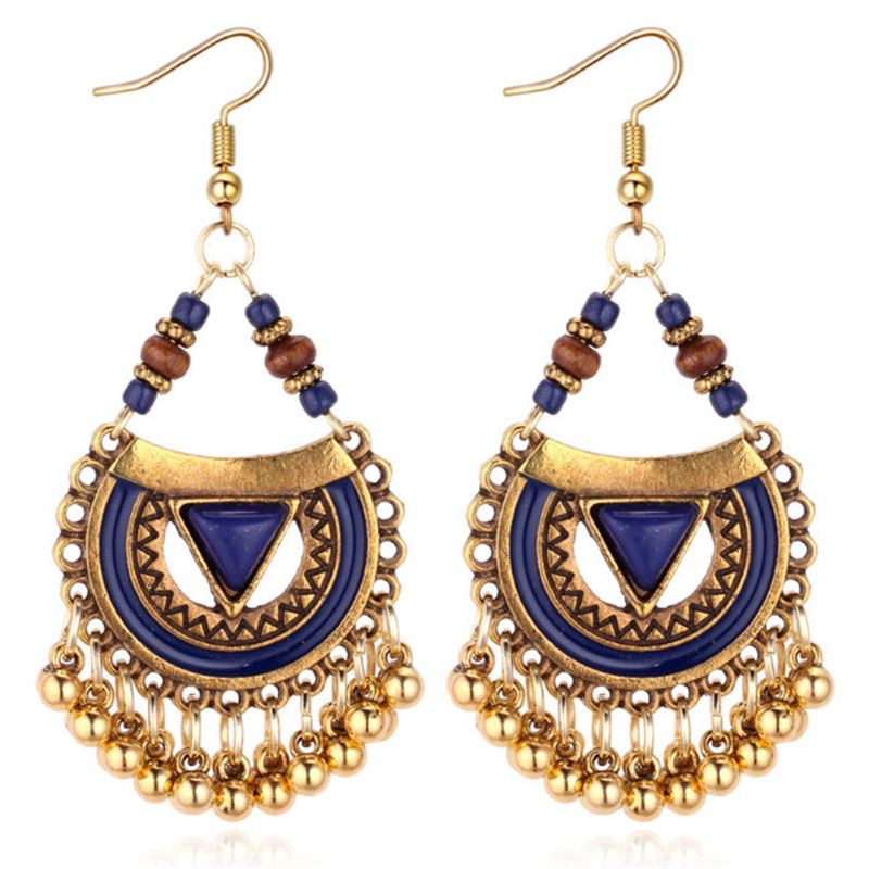 TIOZONEY - 1PCS Aretes Bohemios Hechos a Mano