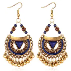 TIOZONEY - 1PCS Aretes Bohemios Hechos a Mano