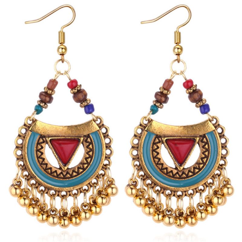 TIOZONEY - 1PCS Aretes Bohemios Hechos a Mano