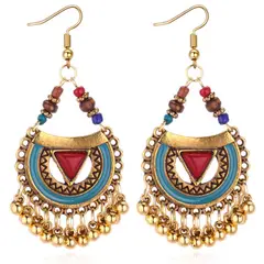 TIOZONEY - 1PCS Aretes Bohemios Hechos a Mano
