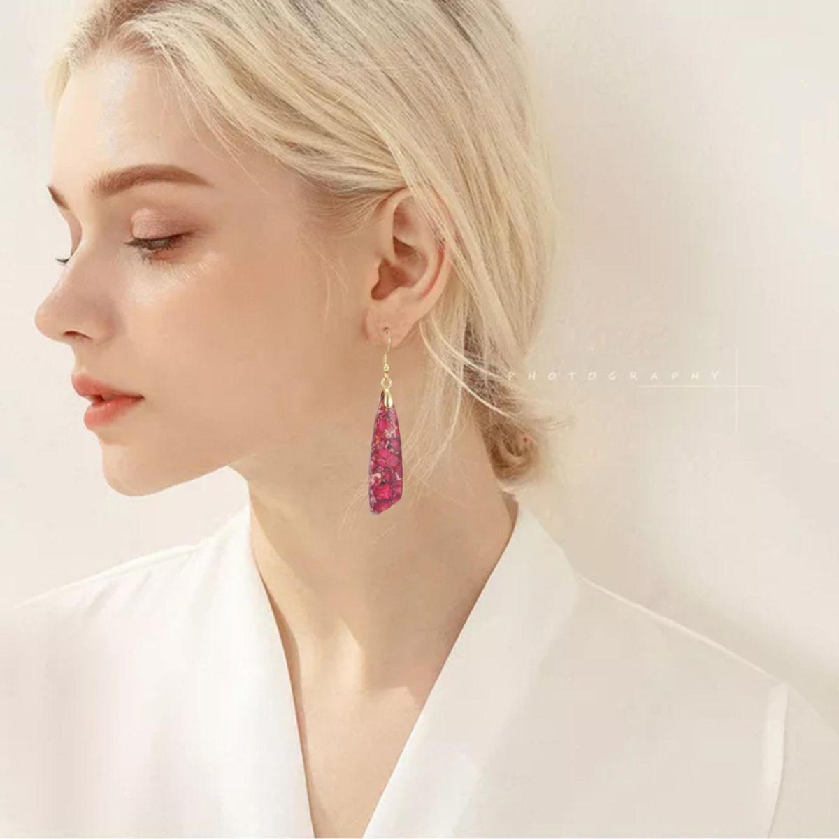 TIOZONEY - 1PCS Aretes Bohemios Hechos a Mano