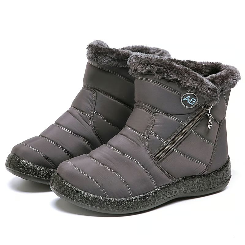TIOZONEY - Botas Impermeables Por Dentro Forradas Con Chiporro - Gris.