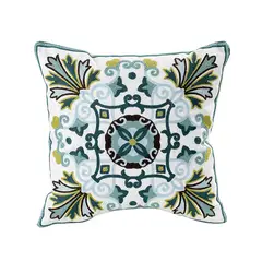TIOZONEY - Funda de almohada bordada18 x 18 pulgadas