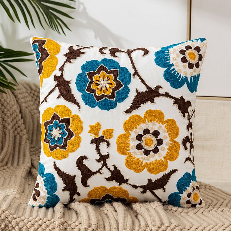 TIOZONEY - Funda de almohada bordada18 x 18 pulgadas.